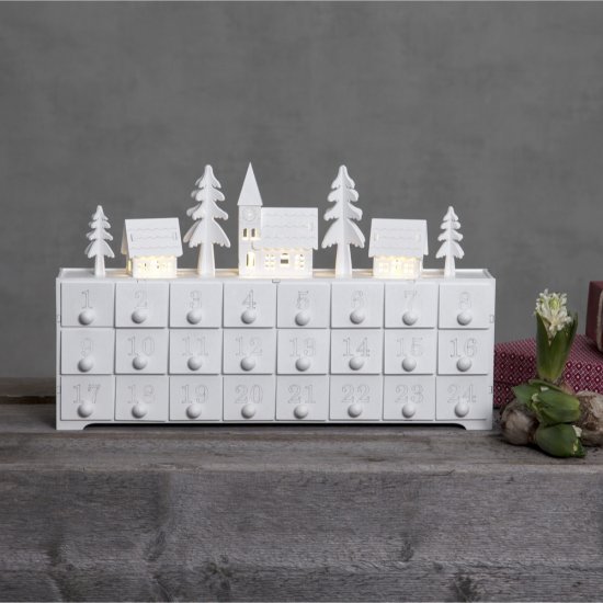 Bordskalender Yuletide framifrån