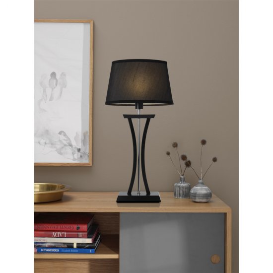 New Chelsea XL Bordslampa 60cm vit / svart