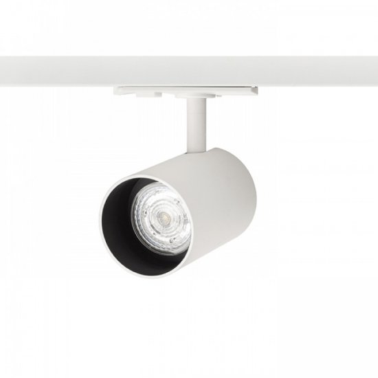 GU10 armatur Connor till 1-fas skena - vit från sidan