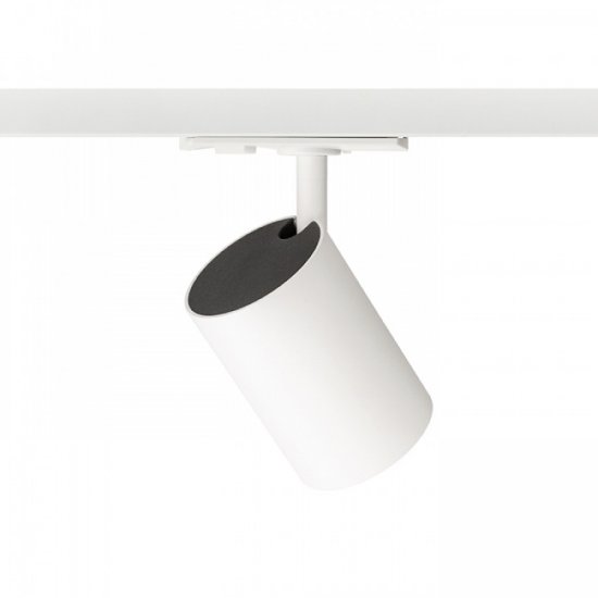 GU10 armatur Connor till 1-fas skena - vit bakifrån