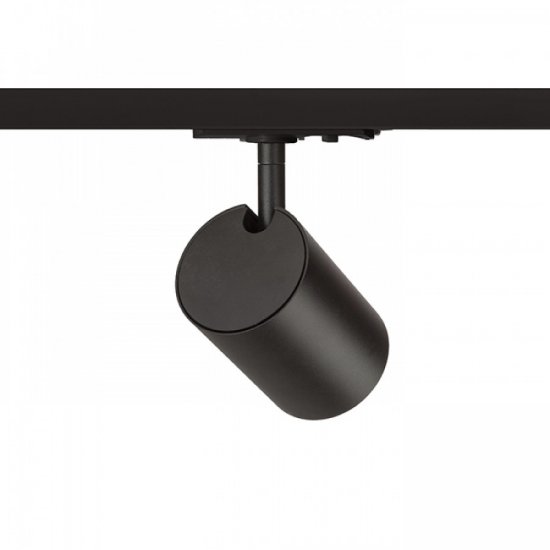 GU10 armatur Connor till 1-fas skena - svart bakifrån