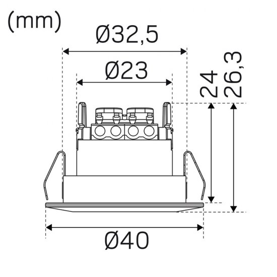Core Smart Tilt 45° Vit 2700K/3000K