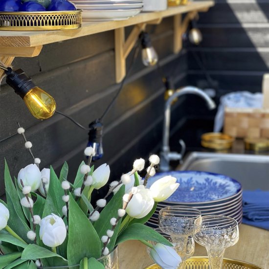 5-pack Deco ljuskälla till Cosy partyslinga 5m E27 12V - välj färg