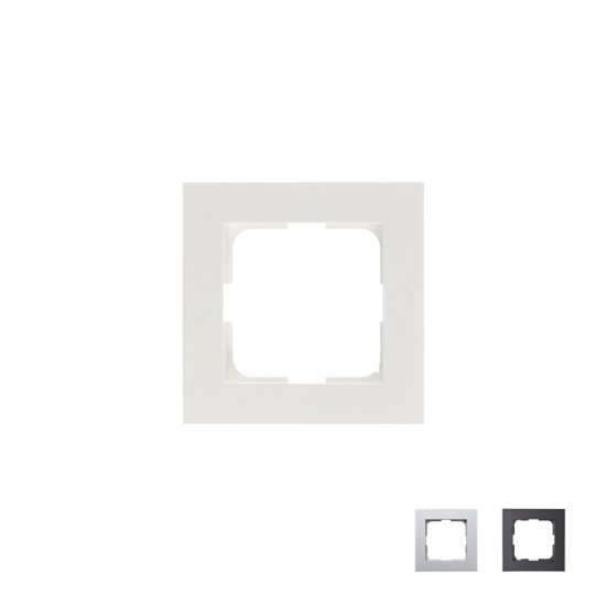 Dekorram till ELKO Plus. 1-faksram Vit, Aluminium eller Svart.