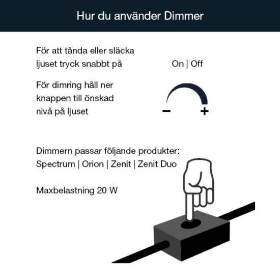 Dimmer till altanspotlights - Funktion