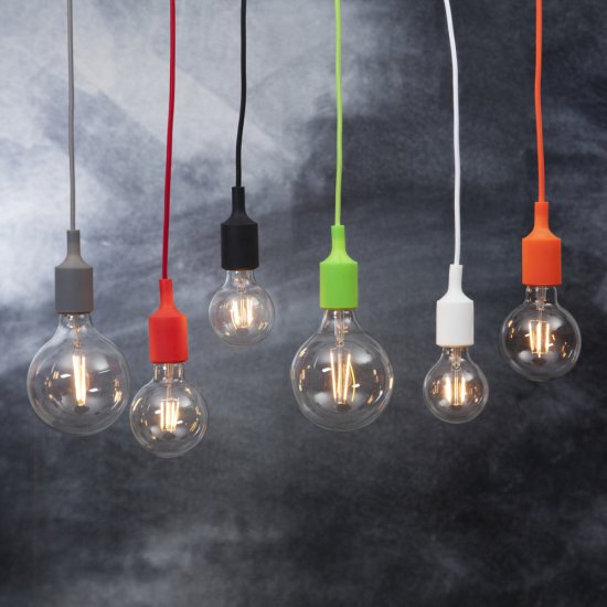 Lampupphäng Color E27 grå 292-23 olika färger