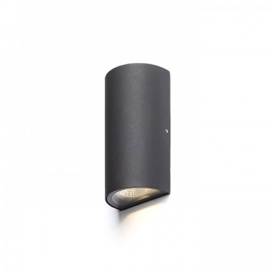 Midzack upp/ned-belysning 2X3W IP54 - svart tänd