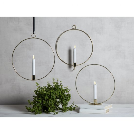 Bordsdekoration Flamme Table Ø28cm med LED ljus 15cm - miljöbild 2