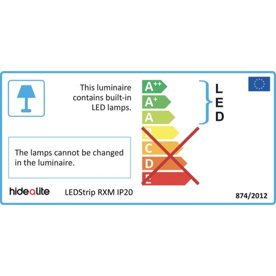 Flexibel LEDstrip endast 3,5mm bred 24V 3000K