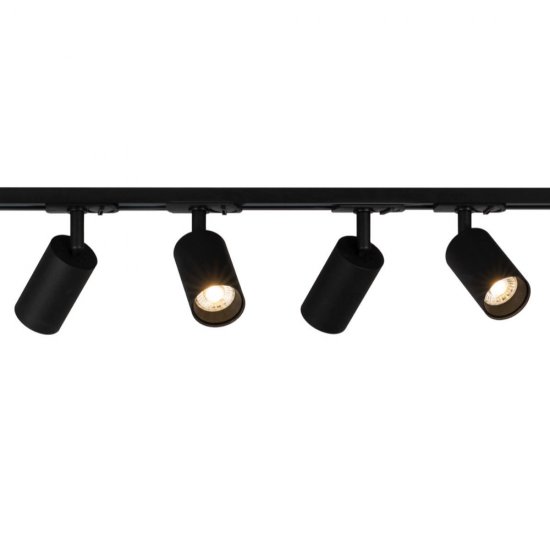 Focus Track GU10 Kit med 4st svarta armaturer