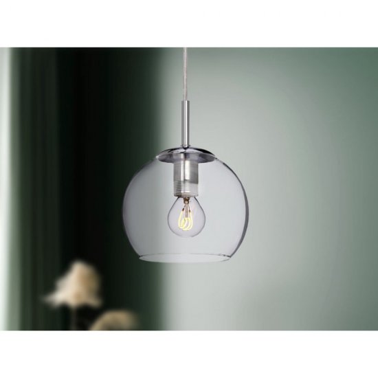 Capella fönsterlampa Ø 15cm silver miljöbild