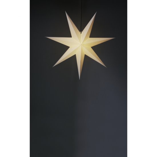 Frozen pappersstjärna tänd