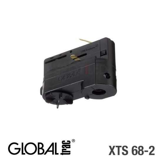 Global Trac Multiadapter för 3-fasskena, svart