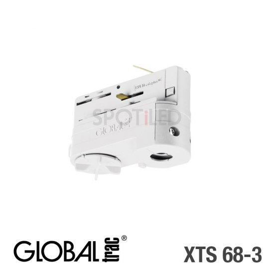 Global Trac Multiadapter för 3-fasskena, vit