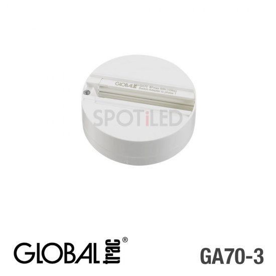 Global Trac Fixpoint 3-Fas, vit - takdosa för 3-fasarmaturer