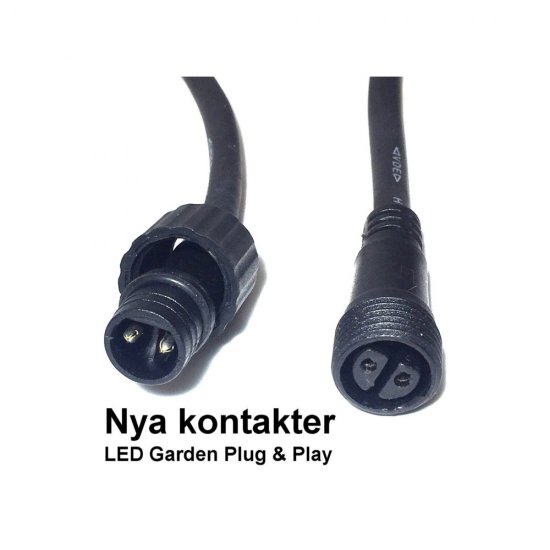 Grenkoppling med 3st uttag till LightsOn trädgårdsbelysning nya kontakter