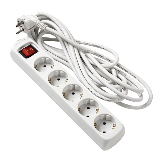 Grenuttag jordat med strömbrytare - 5 vägs