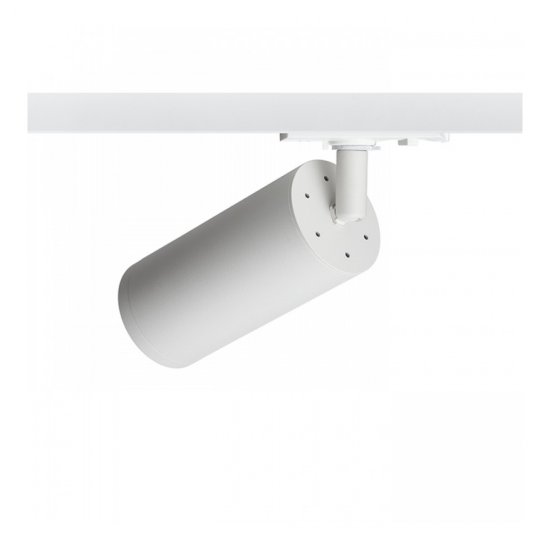 GU10 armatur Belenos till 1-fas skena - vit bakifrån