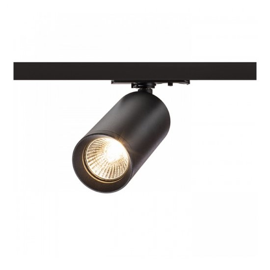 GU10 armatur Belenos till 1-fas skena - svart tänd