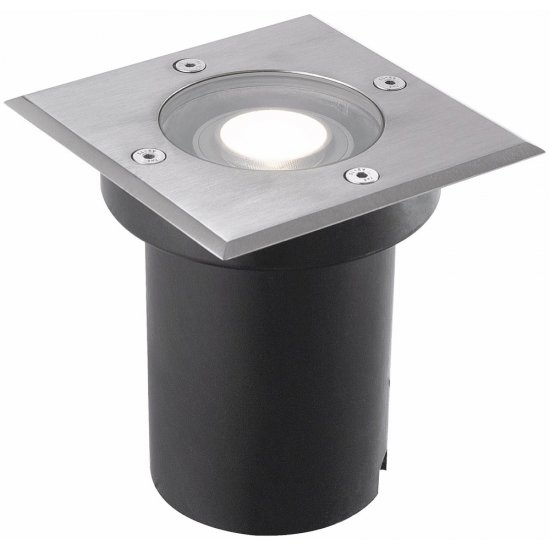 Malmbergs Haninge II Square infälld fyrkantig markspotlight - GU10