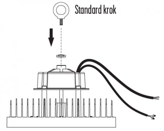 High Bay industriarmatur 4000K 21906 lumen​ 150W, HB-150W