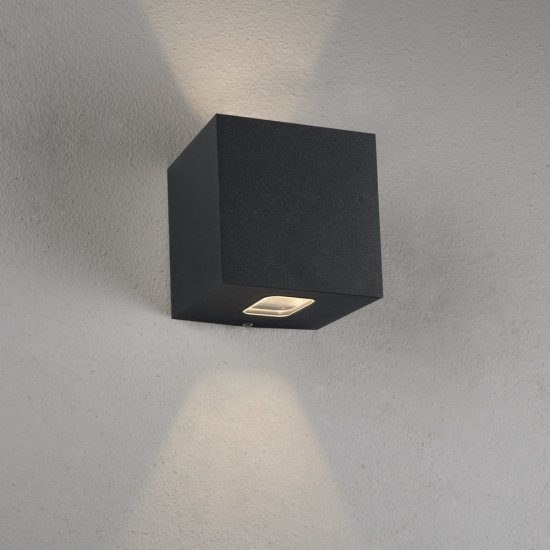 Cube II LED fasadlampa 7W 3000K antracit dimbar