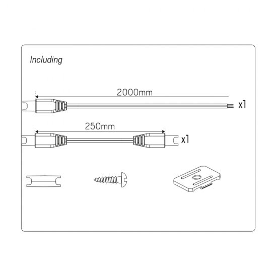 LED Extend G2 3000K LED skena information om innehåll