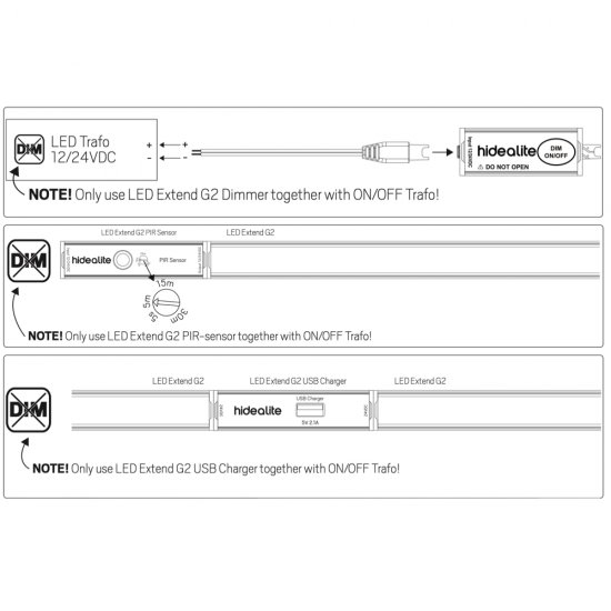 LED Extend G2 USB-laddare tillbehör illustration