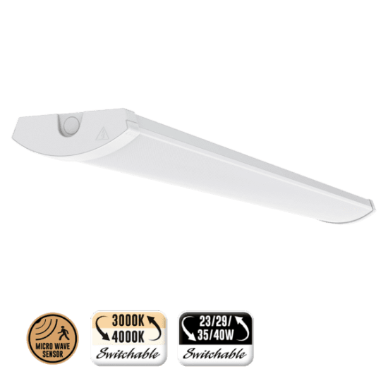 Lysrörsersättare 3000K/4000K 40W Sensor, I25-1200S