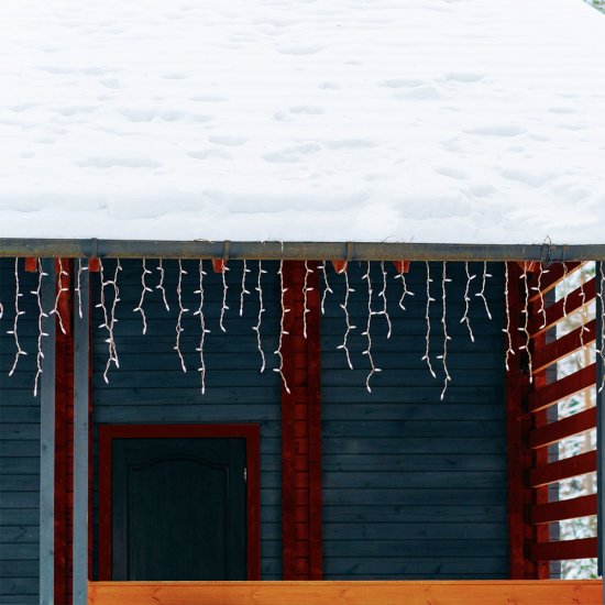 Ice 10m LED istappsslinga 30-70cm 7W - miljöbild