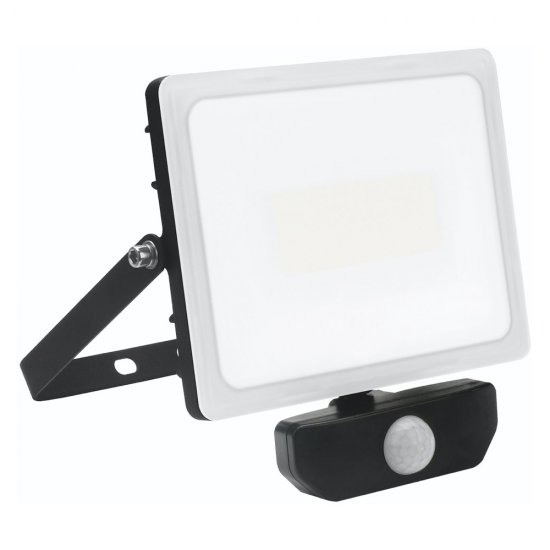 Ignis LED-strålkastare 50W PIR IP65 - Svart/grå