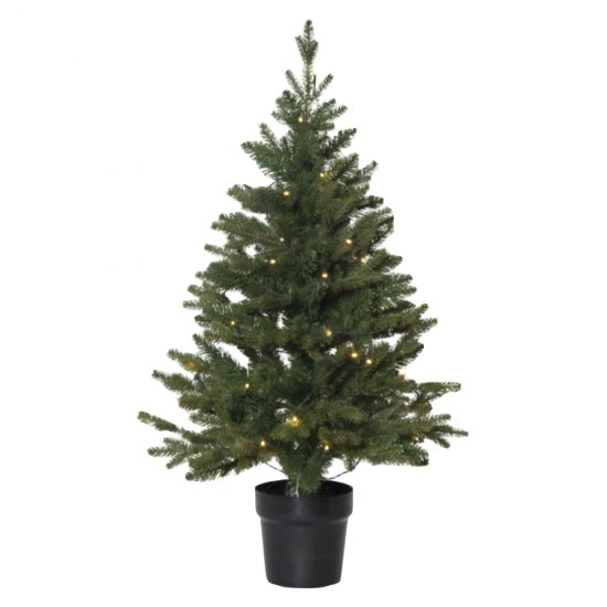 Juldekoration, julgran för utomhsubruk med batteri, höjd 90 cm