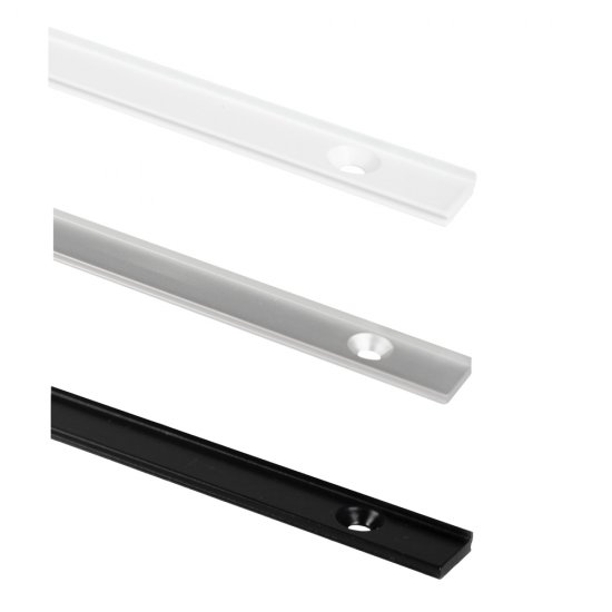 Aluminiumprofil Art slim 2m vit/alu/svart