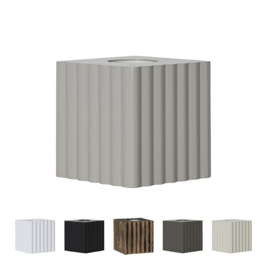 Lampfot BOX i trä med E27 sockel - flera färger