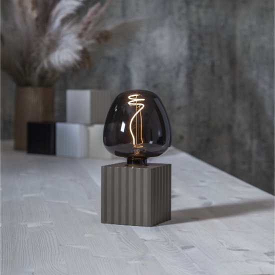 Lampfot BOX i trä med E27 sockel - flera färger