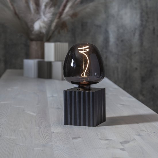 Lampfot BOX i trä med E27 sockel - flera färger