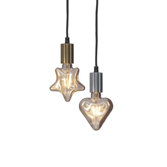 Textilkabel för E27 3,5m med brytare i olika färger