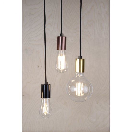 Textilkabel för E27 3,5m med brytare - i olika färger