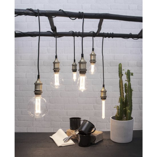 LED-lampa E14 C37 2,3W 2000K New Generation Classics 349-01 miljöbild