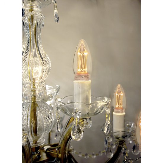 LED-lampa E14 C37 2,3W 2000K New Generation Classics 349-01 miljöbild 3