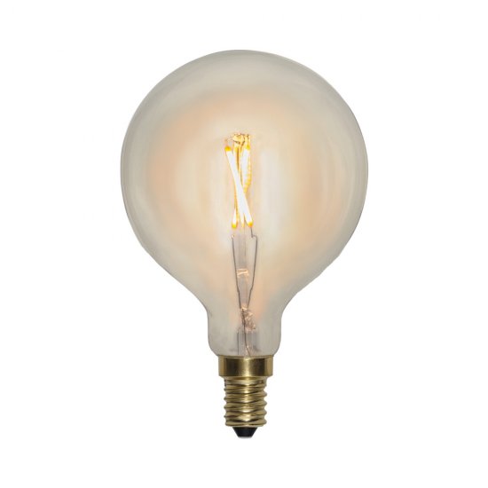 1W Decoration LED lampa soft glow 8cm E14 90lm 355-60 tänd