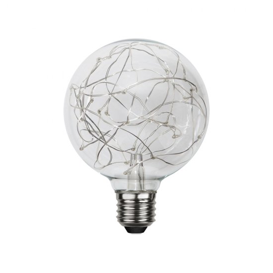 LED-lampa E27 9,5cm Decoled dewdrop-slinga 363-33 släckt