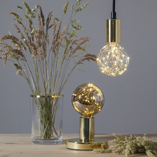 LED-lampa E27 9,5cm Decoled dewdrop-slinga 363-33 miljöbild 2