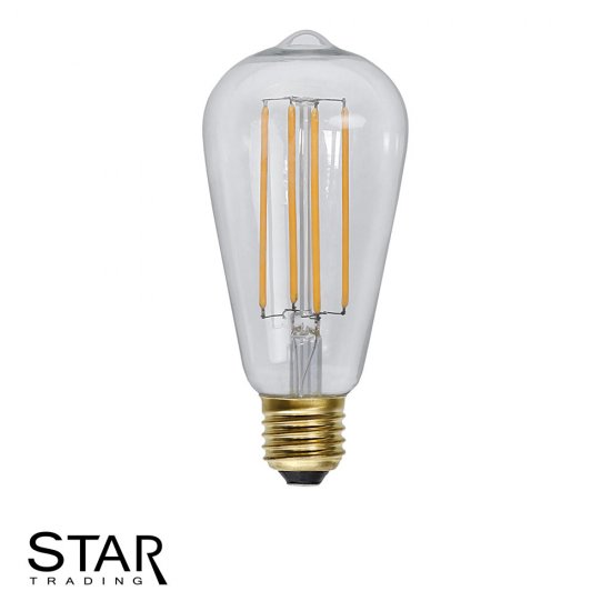 3,6W 2100K LED lampa för dekoration 6,4cm - Soft Glow - klar - dimbar