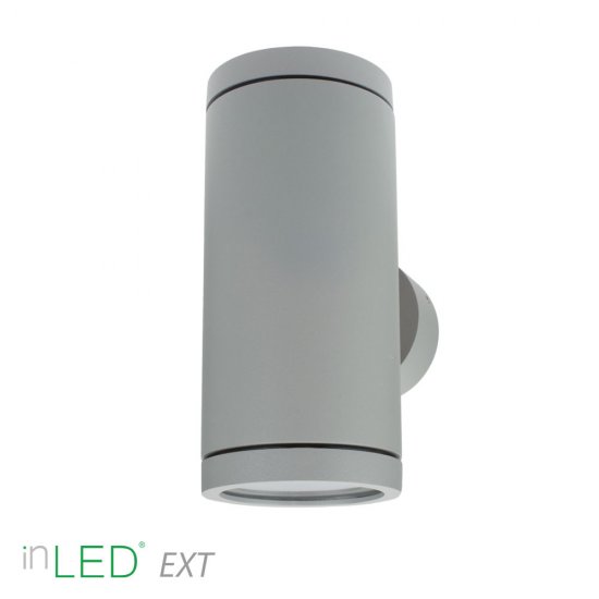 inLED EXT grå GU10 upp/ner belysning för väggen