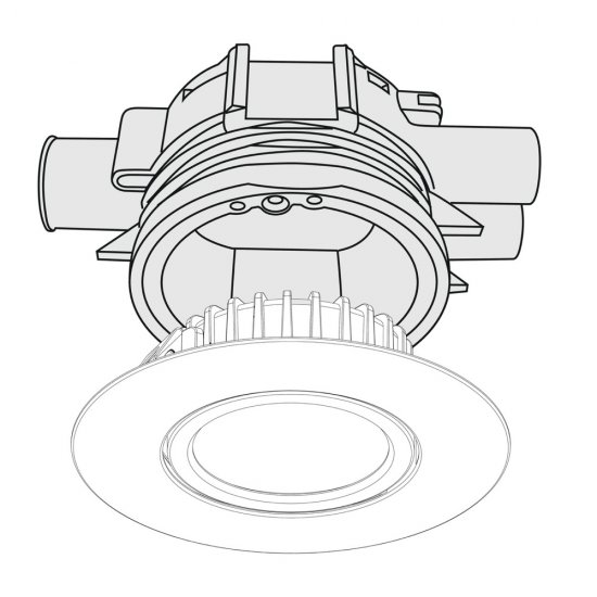 LED spotlight för apparatdosa 1218 12V Vit 5,2W Hidealite