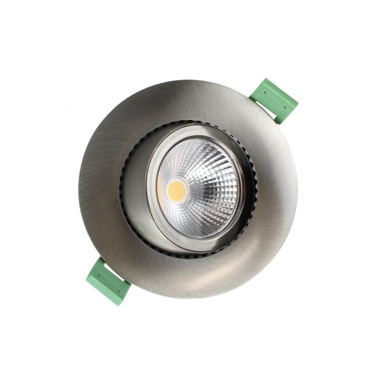 LED downlight i borstat stål Lisa 6W dimbar - llitt