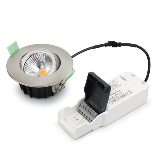 Lisa 6W LED downlight I borstat stål