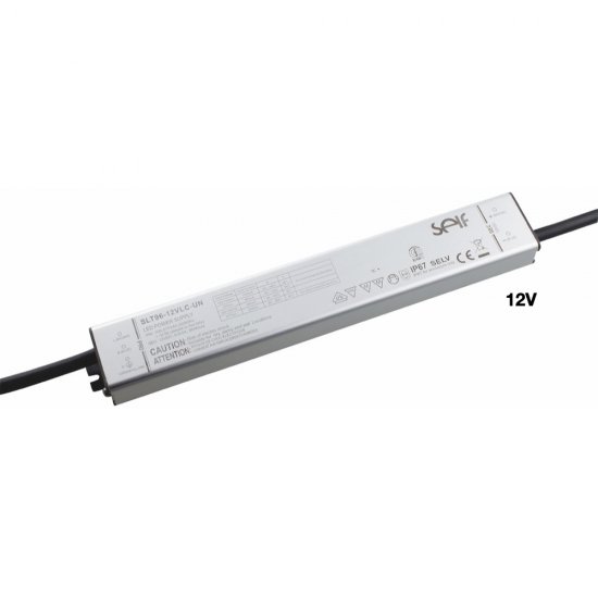 LED transformator 12V 0-100W IP66