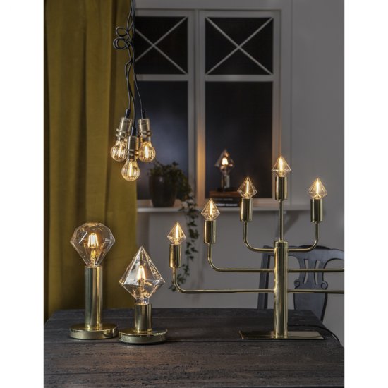 0,8W LED-lampa E14 Soft Glow Pilspets - miljöbild